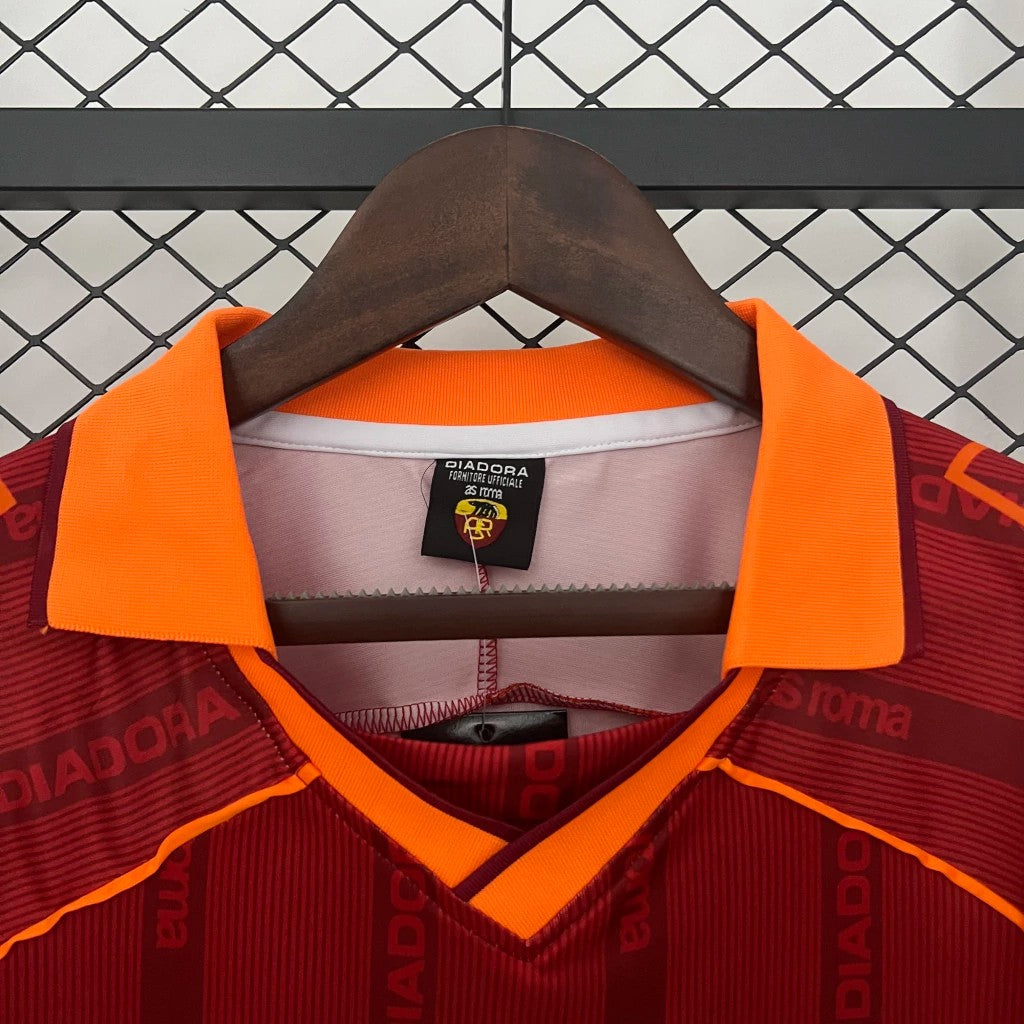 Camisa Roma - 1999-2000 Home