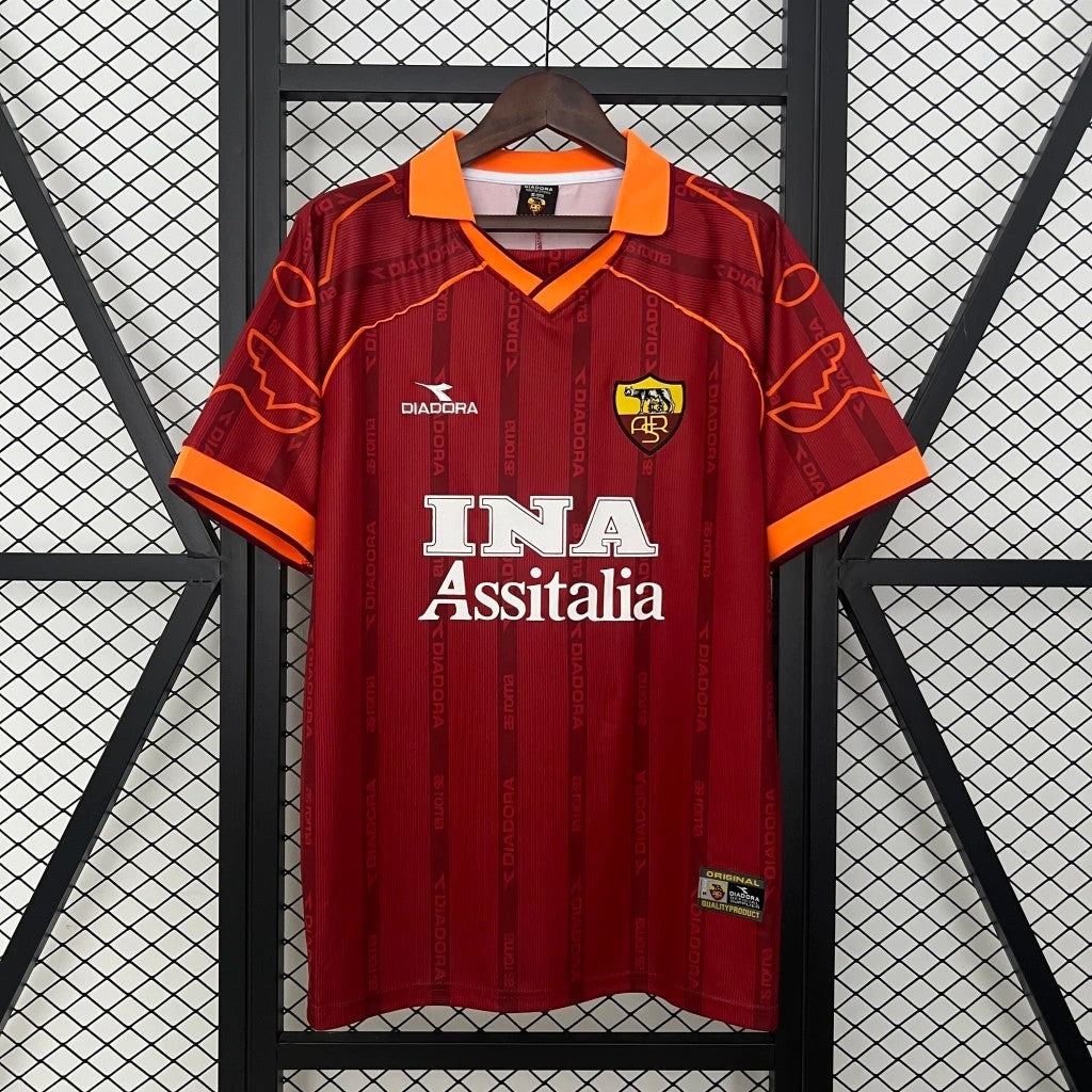 Camisa Roma - 1999-2000 Home
