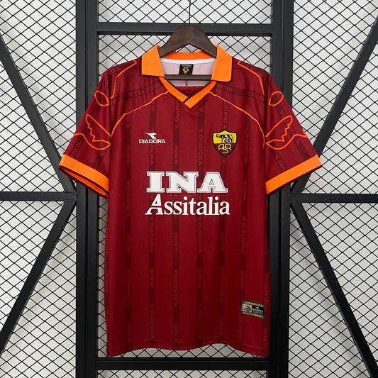 Camisa Roma - 1999-2000 Home