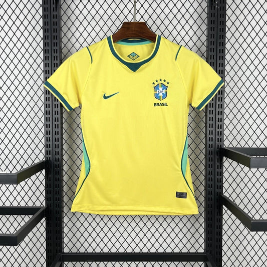Camisa do Brasil Feminina - Amarela Home