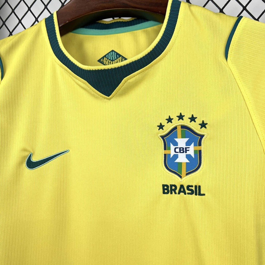Camisa do Brasil Feminina - Amarela Home