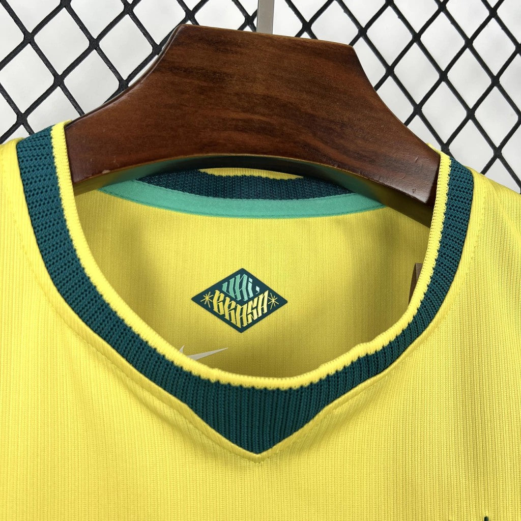 Camisa do Brasil Feminina - Amarela Home
