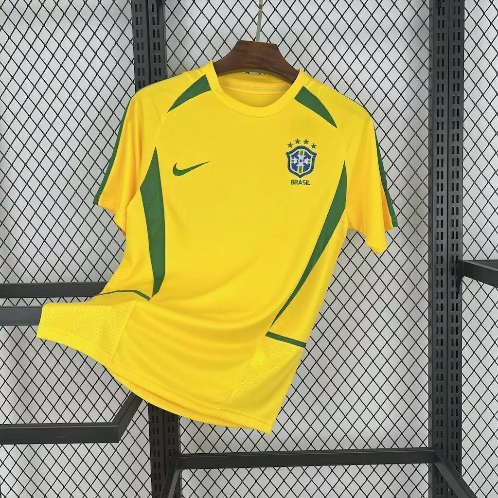 Camisa Brasil Amarela - Copa 2002 Home
